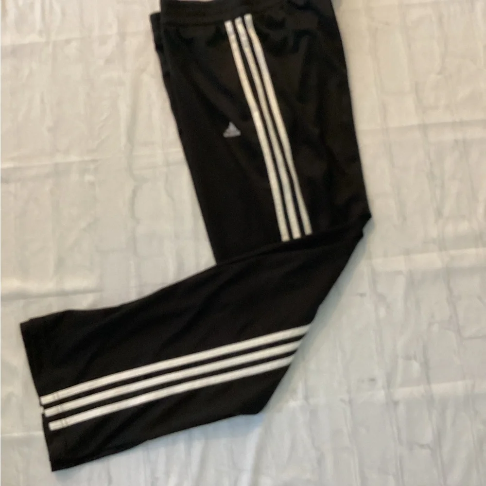 Adidas Track Pants with White 3 Stripes